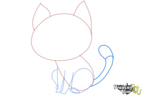 How to Draw a Cat Step by Step - Step 7