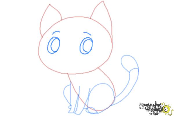 How to Draw a Cat Step by Step - Step 8 How to Draw a Cat Step by Step - Step 8