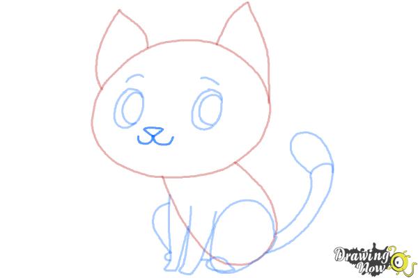 How to Draw a Cat Step by Step - Step 9