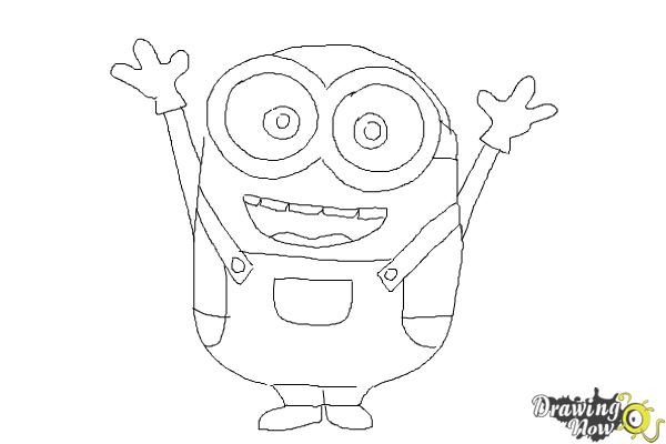 How to Draw a Minion Step by Step - Step 10 How to Draw a Minion Step by Step - Step 10