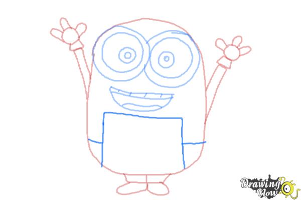How to Draw a Minion Step by Step - Step 8 How to Draw a Minion Step by Step - Step 8