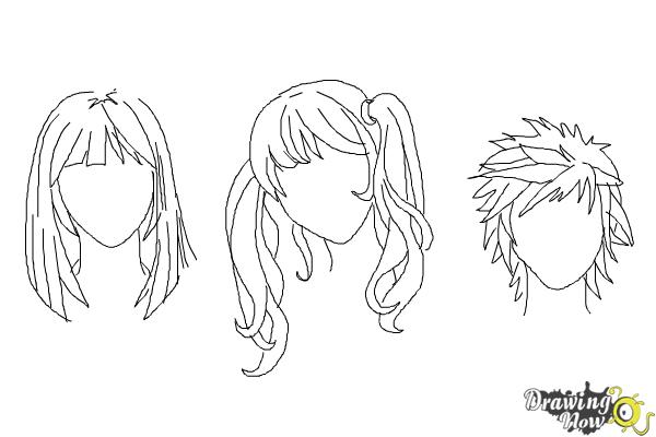 How to Draw Anime Girl Hair for Beginners, 6 Examples! – GVAAT'S WORKSHOP