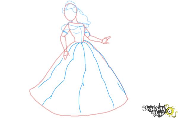 How to Draw Disney Princesses - Step 7