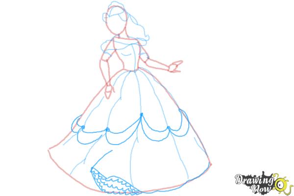 How to Draw Disney Princesses - Step 8