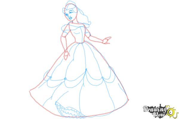 How to Draw Disney Princesses - Step 9