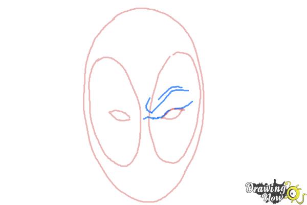How To Draw Deadpool Easy Step - Colourful Easy Drawing In Cartoon, HD Png  Download - vhv
