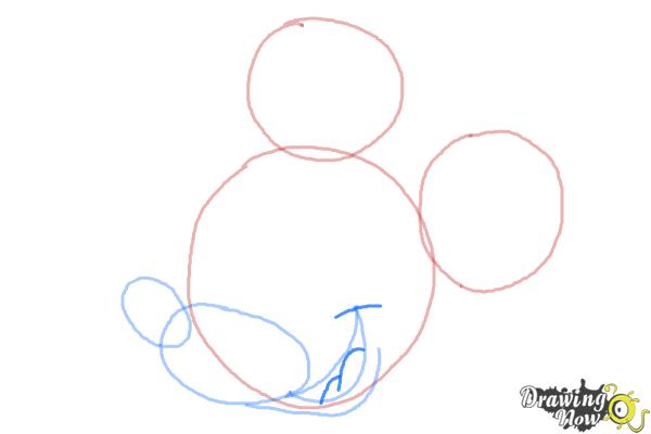 How to Draw Mickey Mouse Step by Step - Step 5