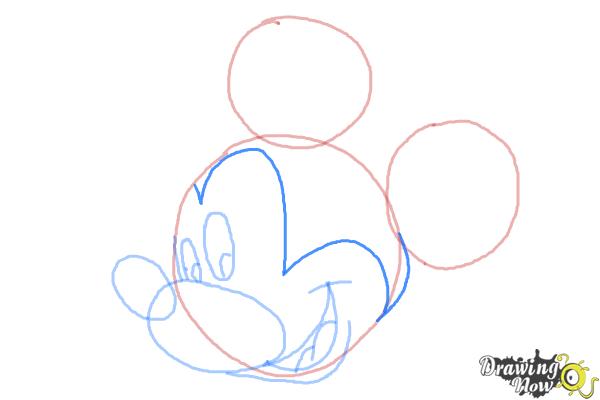 How to Draw Mickey Mouse Step by Step - Step 7