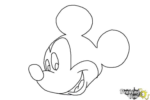 Mickey Mouse Cartoon Drawing - How to Draw Mickey Mouse, Cartoon