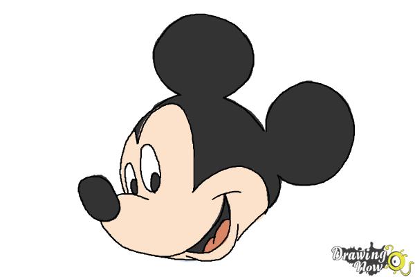 How to Draw Mickey Mouse Step by Step - Step 9