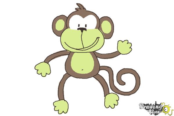 How to Draw a Monkey Step by Step - Step 11