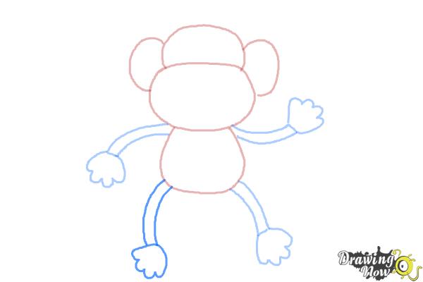 How to Draw a Monkey Step by Step - Step 6