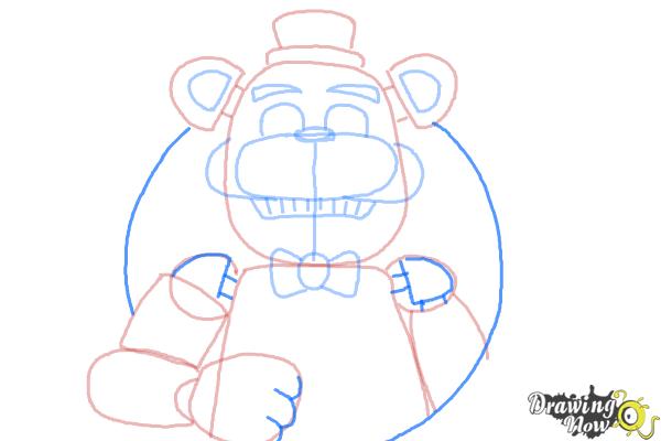 How to Draw Five Nights at Freddy's - Step 11