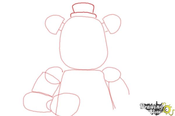 How to Draw Five Nights at Freddy's - Step 6