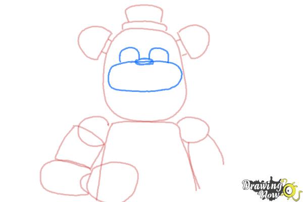 How to Draw Five Nights at Freddy's - Step 7