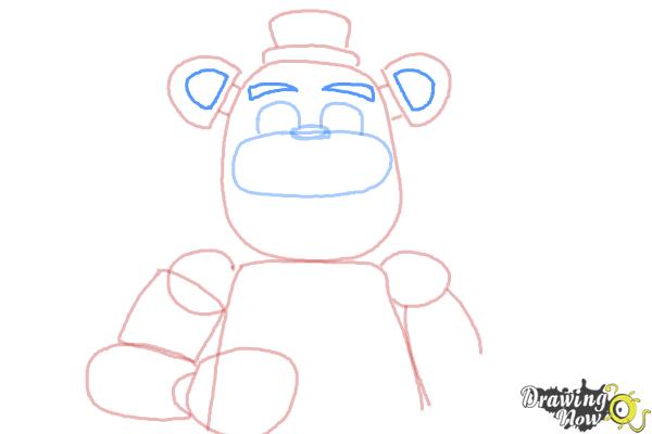 How to Draw Five Nights at Freddy's - Step 8