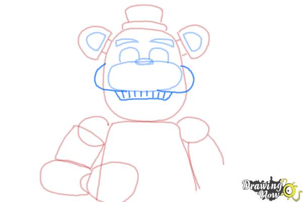 How to Draw Five Nights at Freddy's - Step 9