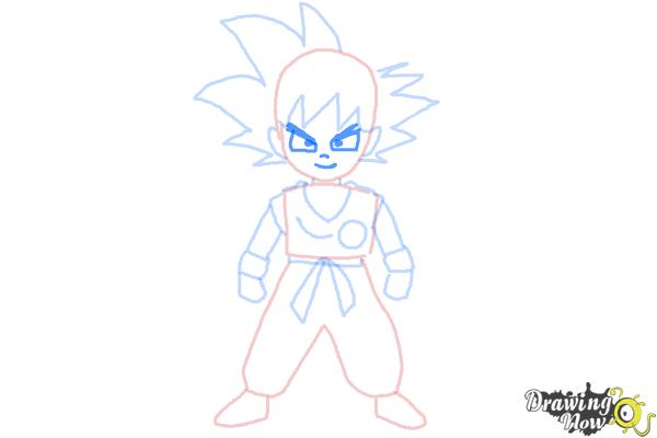 HOW TO DRAW THE SUPER EASY GOKU - STEP BY STEP 