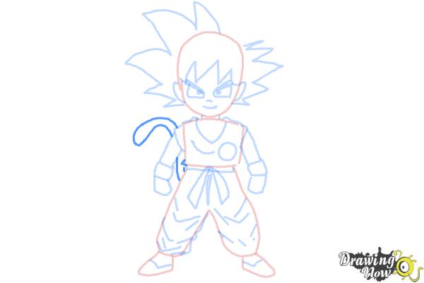 How to Draw Goku Step by Step - Step 9 How to Draw Goku Step by Step - Step 9