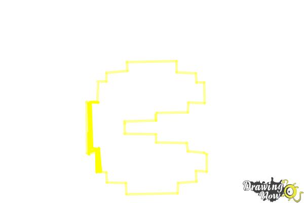 How to Draw Pac-man in Pac-man Championships DX edition - Step 5