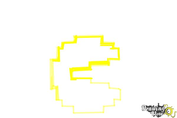 How to Draw Pac-man in Pac-man Championships DX edition - Step 6