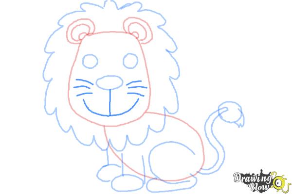 How to Draw a Lion for Kids - Step 10 How to Draw a Lion for Kids - Step 10