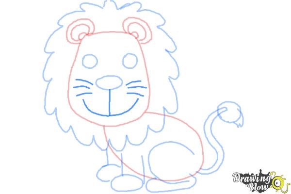 How to Draw a Lion for Kids - Step 10