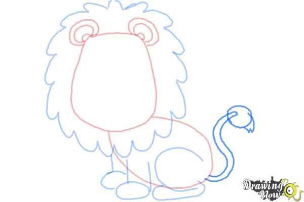 How to Draw a Lion for Kids - Step 8 How to Draw a Lion for Kids - Step 8