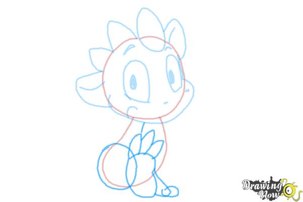 How to Draw a Simple Dragon - Step 5 How to Draw a Simple Dragon - Step 5