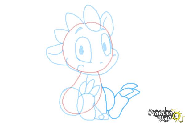 How to Draw a Simple Dragon - Step 6 How to Draw a Simple Dragon - Step 6