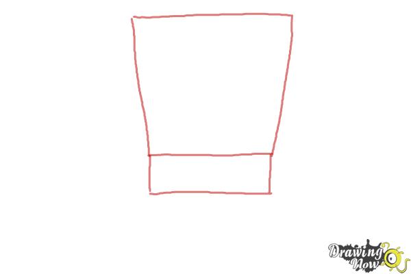How to Draw Spongebob Squarepants - Step 1 How to Draw Spongebob Squarepants - Step 1