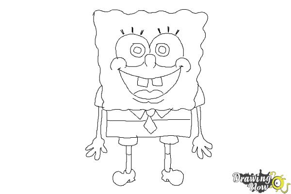 How to Draw Spongebob Squarepants - Step 10