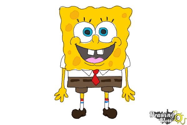 How To Draw Spongebob Squarepants Drawingnow