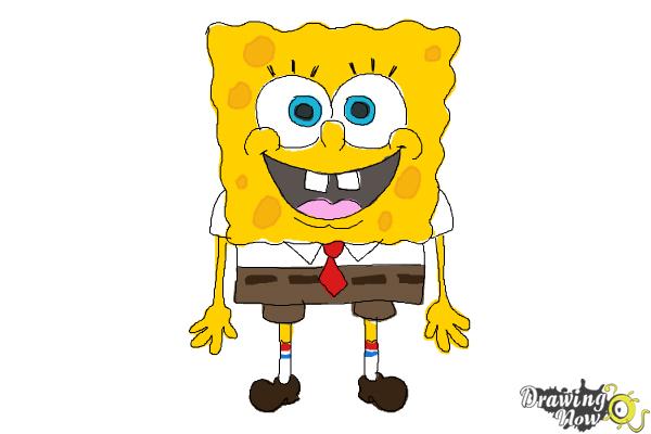 How to Draw Spongebob Squarepants - Step 11