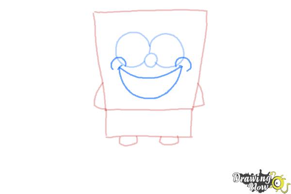 How to Draw Spongebob Squarepants - Step 4 How to Draw Spongebob Squarepants - Step 4