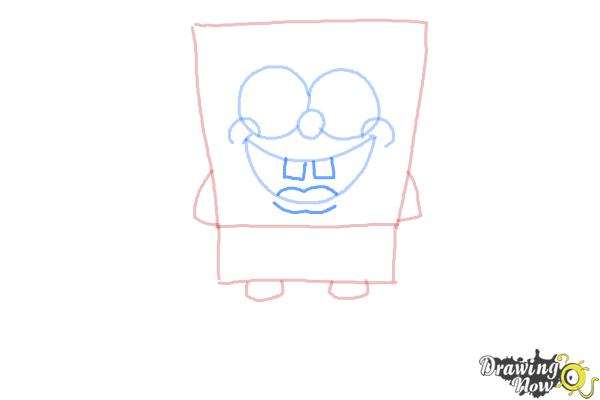 How to Draw Spongebob Squarepants - Step 5 How to Draw Spongebob Squarepants - Step 5