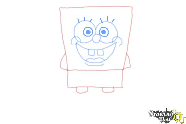 How to Draw Spongebob Squarepants - Step 6 How to Draw Spongebob Squarepants - Step 6