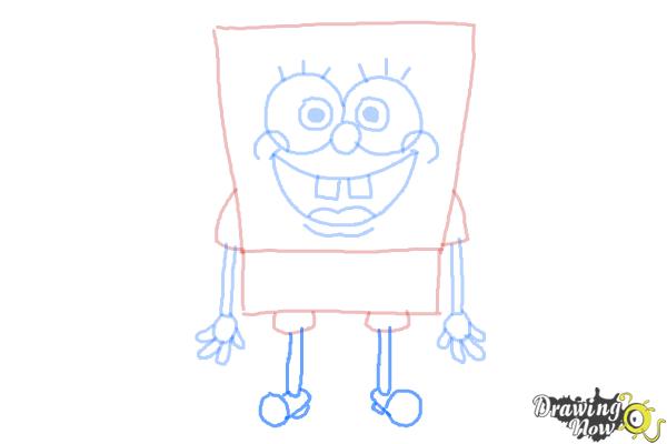 How to Draw Spongebob Squarepants - Step 8 How to Draw Spongebob Squarepants - Step 8