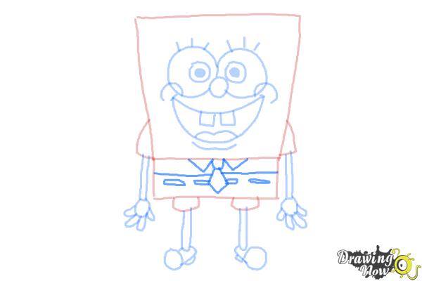 How to Draw Spongebob Squarepants - Step 9