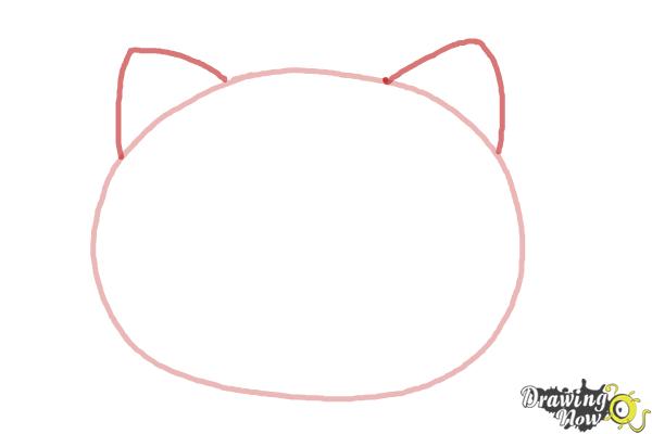 Hello Kitty Drawing - How To Draw Hello Kitty Step By Step