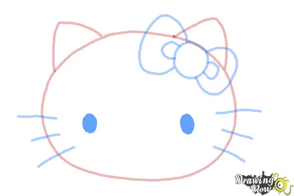 How to Draw Hello Kitty Step by Step - Step 6