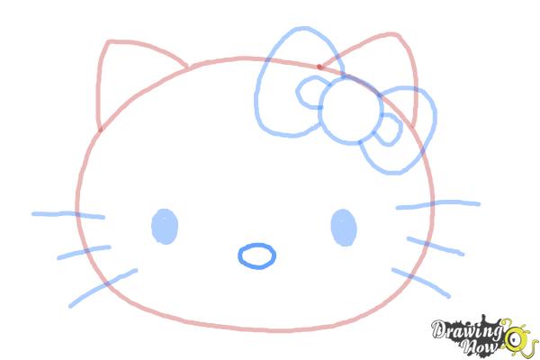 How to Draw Hello Kitty Step by Step - Step 7