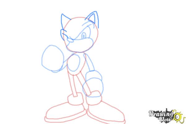 How to Draw Super Sonic - Step 8