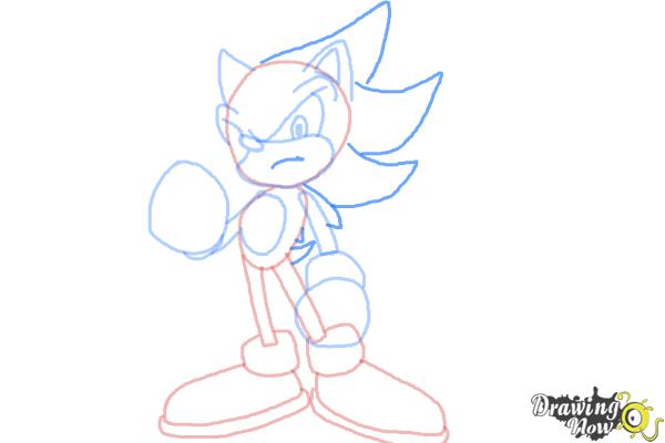 How to Draw Super Sonic - DrawingNow