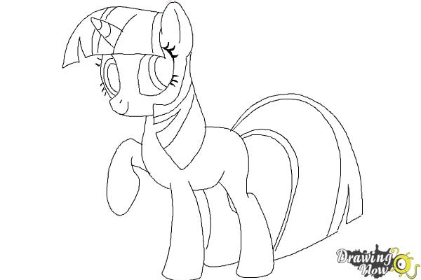 How to Draw My Little Pony Step by Step - DrawingNow