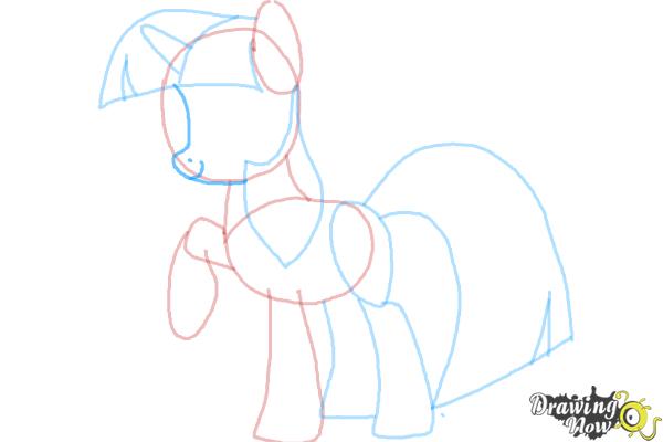 How to Draw My Little Pony Step by Step - Step 8