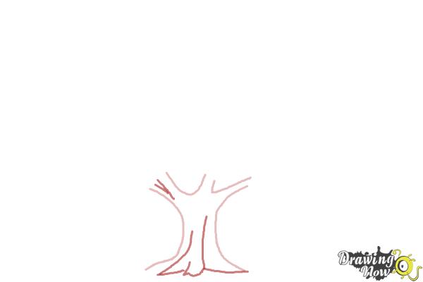 How to Draw a Realistic Tree - Step 2 How to Draw a Realistic Tree - Step 2