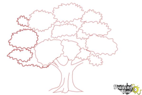 How to Draw a Realistic Tree - Step 6 How to Draw a Realistic Tree - Step 6