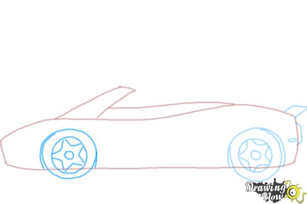 How to Draw a Car Easy - Step 5 How to Draw a Car Easy - Step 5