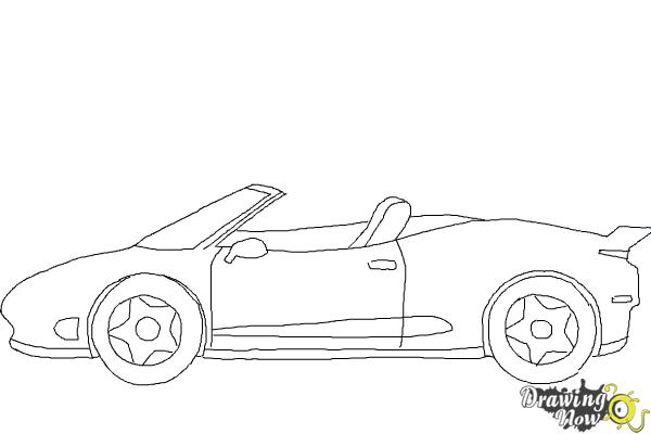 How to Draw a Car Easy - Step 8 How to Draw a Car Easy - Step 8